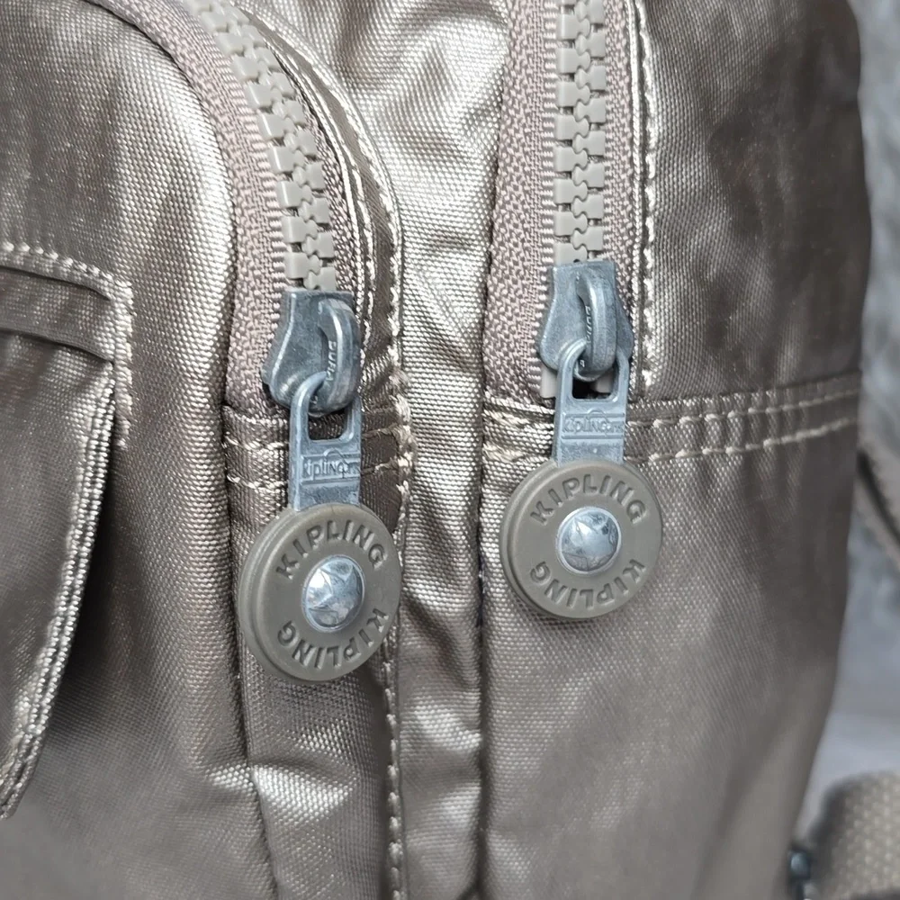 Kipling Alber Metallic Mini Backpack (NO MONKEY)